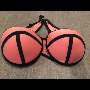 Pink geometric swimsuit top XL